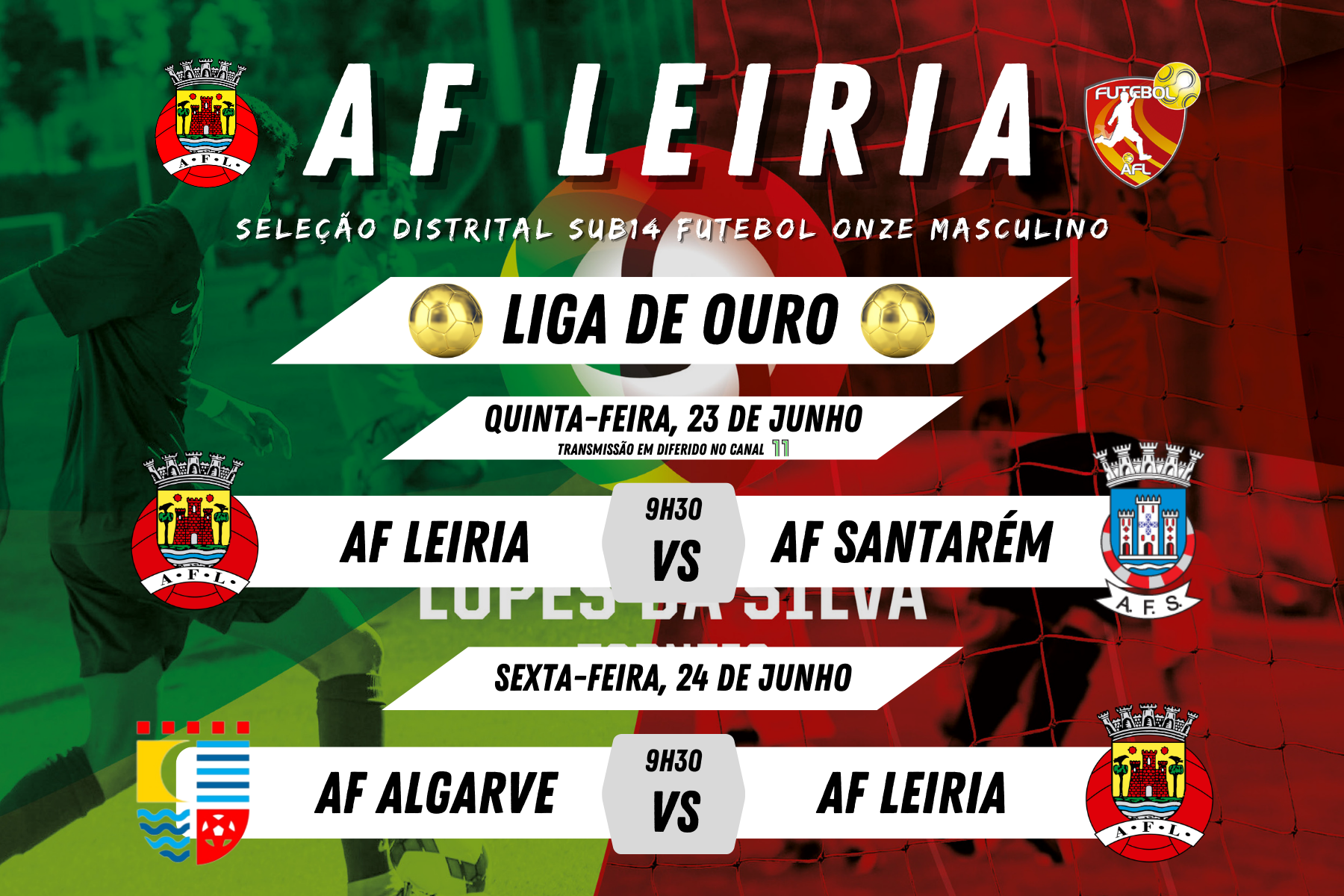 AF Leiria disputa Liga de Ouro no Torneio Lopes da Silva